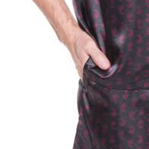 3 - NWT NOBLE MOUNT MEN'S PREMIUM SATIN SHORT PAJAMA SET - Picture 2 of 5